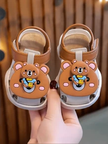 夏季软底儿童凉鞋新款卡通可爱宝宝防滑婴儿鞋户外男童女童包头爆款