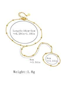 1 pieza Cadena de satélite chapada en oro de plata esterlina S925, joyería de pulsera lujosa y ligera para mujer