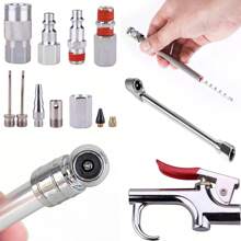 20Pcs Air Compressor Accessory Kit 25Ft Recoil Tire Hose Gun Nozzle Set 1/4" NPT - Silver - View 11