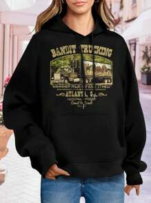 Women's Bandit Trucking T-Shirt Sweatshirt Vintage Style Retro 70s Tee Outlaw Apparel