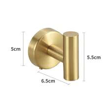 1Pc 304 Stainless Steel Self-Adhesive Keys Holder Bathroom Kitchen Wall Hanger Robe Hook Hanging Rack For Clothes Bag Hat - Multicolor - View 15