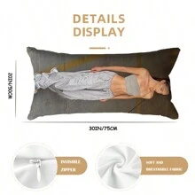 1pc Custom Photo Body Pillow - Double-Sided Printing, Extra Long, Comfortable Sleep Support For Back And Side Sleepers, Fits Single To Double Beds, Machine Washable, Modern Style Sleep Cushion