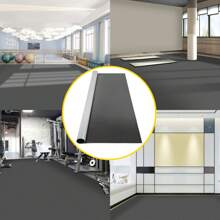 Dance Floor Roll Portable, Practice Dance Floor,1.5mm Thickness PVC Dance Flooring Black/White/Grey Roll Out Dance Floor Non-Slide & Wearproof Dance Floor Easy Cleaning For Ballet