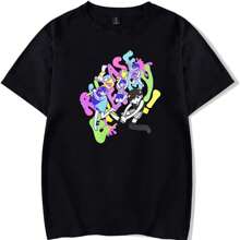 Omori Tshirt Unisex, Short Sleeves T-Shirt Game, Tee Shirt Crew Neck Harajuku Casual Top - màu đen - Xem 1