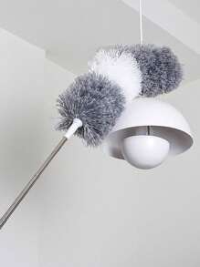 Duster retractabil din fibre super fine cu cap flexibil - instrument reutilizabil, lavabil de curățare a prafului, potrivit pentru tavane înalte, mobilier, mașini - nu necesită baterie, funcționare manuală, pentru sufragerie, dormitor, bucătărie, curățare auto - gri - Vizualizare 4