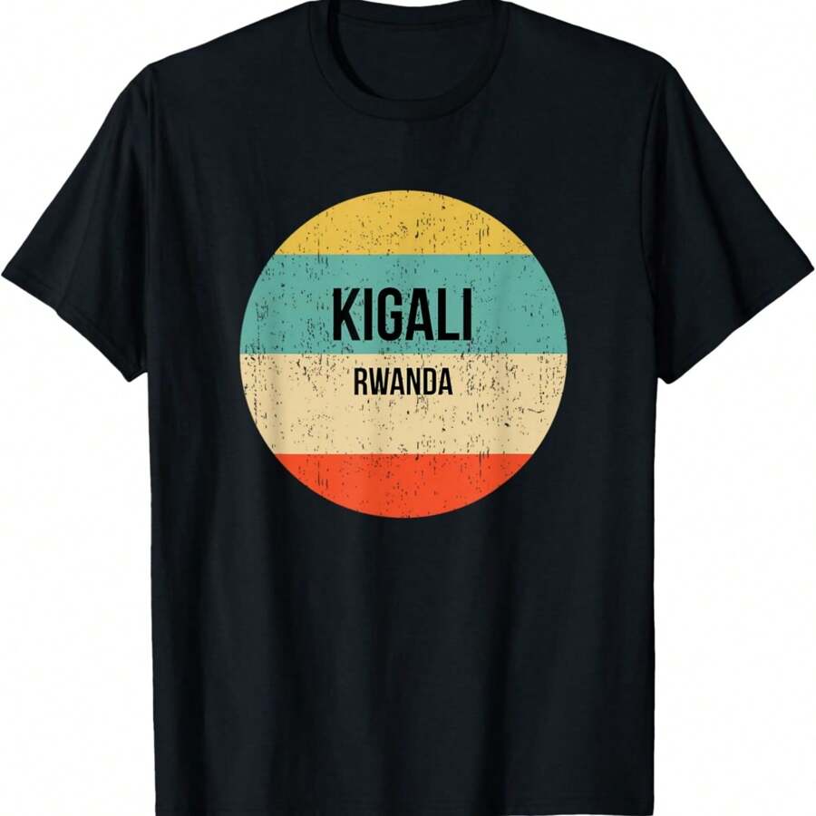 Kigali Rwanda T-Shirt - Black - View 1