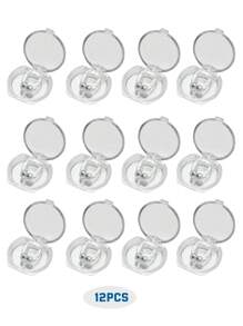8 pièces de pince nasale magnétique anti-ronflement en silicone, un appareil de réduction du ronflement confortable pour les hommes et les femmes, livré avec un boîtier de rangement pour améliorer la qualité du sommeil, portable et adapté aux voyages en famille, et sert d'aide au soulagement du ronflement