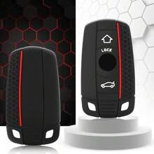 汽车遥控钥匙壳外壳适用于宝马E90 E60 E70 E87 3 5 6系M3 M5 X1 X5 X6 Z4 E71 E72 E88 E89 E91 E92配件 - 黑色 - 查看 1