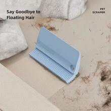 1pc Pet Soft Rubber Deshedding Brush, Cat Dog Hair Remover Grooming Tool, Portable Fur Cleaner - Multicolor - View 7