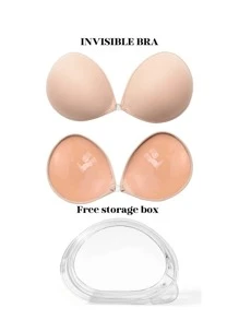 YIYANG Invisible Bra With Adhesive Bra (Optional Two Styles Storage Box), Reusable Invisible Self-Adhesive Bra, No Straps, Suitable For Evening Gowns, Wedding Dresses And Sleeveless Swimsuits - Multicolor - View 16