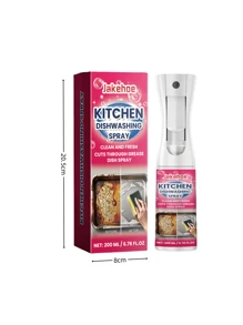 Rociador para lavar la vajilla en la cocina, quitamanchas y desengrasante para utensilios, solución de limpieza suave para tazones, platos y utensilios de cocina para dejarlos relucientes