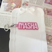 1 Pc Backpack Name Tag, Acrylic Keychain, Personalized Acrylic Name Tag, Name Keychain, Personalized Acrylic Keychain, Custom Name Keychain, Acrylic Keychain, Diaper Bag Tag, Lunch Box Tag, Kids Tag,Durable,Engraved,Stainless,Colorful,Cute,Adorable,Funny,Kawaii,Y2K,Stylish,Unisex,Casual,Custom,Personalized,Unique,Customized,Ideal Gifts For Him,Ideal Gifts For Her,Her,Boyfriend,Girlfriend,Family,Friends