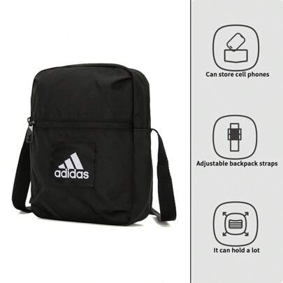 Adidas Multifunctional Simplistic Shoulder Bag, Unisex Outdoor Crossbody Bag