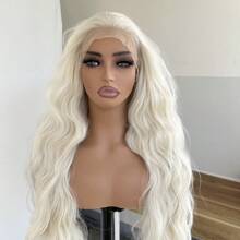 Synthetic Lace Wigs - Thuốc tẩy tóc vàng - Xem 2