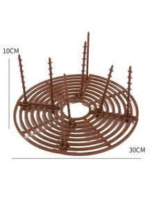 Cubierta de malla para maceta, se puede cortar al tamaño necesario. Estas cubiertas de malla protectoras evitan que los gatos caven en las macetas y vienen con soportes fijos para la plantación - Multicolor - Ver 9