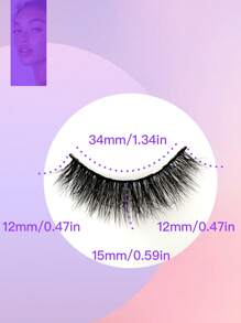 5 Pairs Of Thick And Curly False Eyelashes, D-Curled Eyelashes, Natural Three-Dimensional Fluffy Eyelashes, Slender And Elegant Eyelashes, Eyelash Extensions, Faux Mink Eyelashes. Suitable For Daily Work, Parties, And Travel.