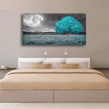 Tree Of Life Wall Art Canvas Prints Nature Landscape Paintings Home Decor Green Forest Paintings For Living Room Bathroom Bedroom Kitchen Office Decor 16 X 24 In