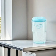 Miniso 3款三丽鸥卡通人物系列便携式冷萃咖啡杯，500毫升/16.91盎司 - 可爱卡通保温杯（1个） - 藍色 - 查看 7