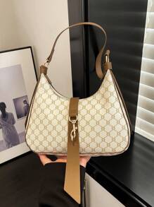 Fashion Retro Versatile High Capacity Elegant Ladies Shoulder Bag - White - View 1