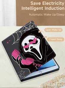 Phone Ghost 保护壳适用于 iPad 7/8/9/10.2 英寸、iPad 第 10 代、iPad Mini 4/5/6/7，适用于三星 Galaxy Tab A7 10.4 英寸，保护壳适用于 Kindle Paperwhite 第 12 代 2024、Kindle（第 11 代）2022 年发布、Kindle 第 10 代 2019，皮套带自动睡眠/唤醒功能 - 彩色 - 查看 3