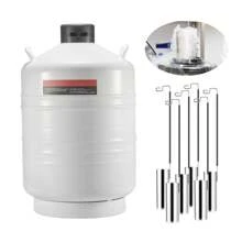 Liquid Nitrogen Tank, 3-20 L Aluminum Alloy Liquid Nitrogen Container, LN2 Tank Dewar With 6 Canisters And Carry Bag With Straps, Cryogenic Tank For Beauty Industry, Seminal Fluid Preservation, Scientific - 30L - View 8