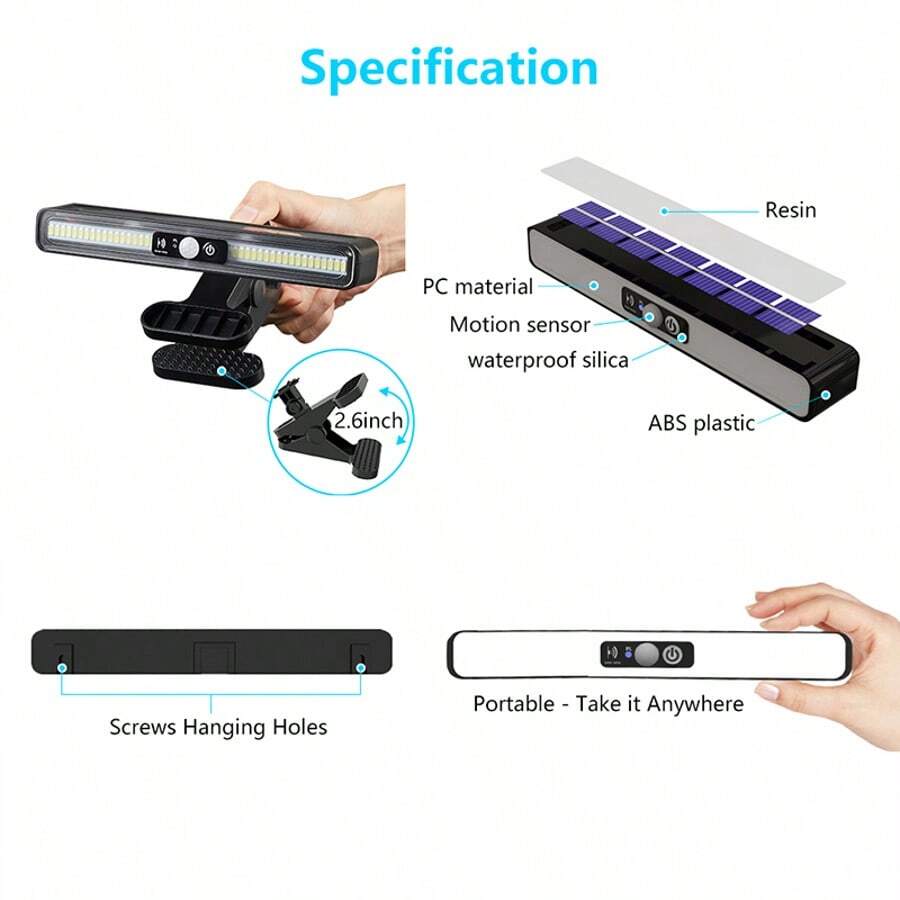 Solar Flood Light Motion Sensor, 500LM Bright 3 Lighting Modes Solar Wall Light Cordless, Dusk To Dawn Modern Wall Sconce Solar Step Light Outdoor For Patio Backyard Driveway