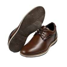 Men's Oxford Shoes Plain Modern Denver Men's Dress Shoes Party Church Graduation Work - Brandy - View 2