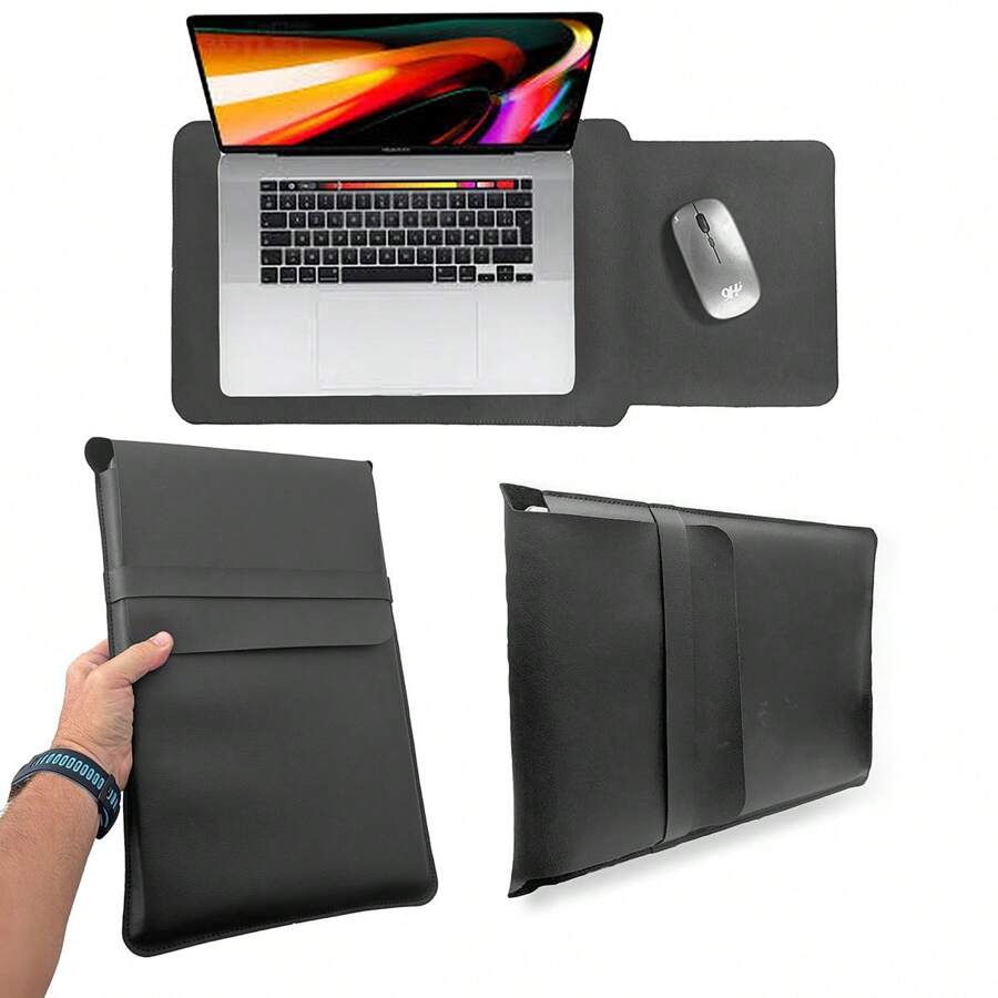 Sleeve Case Briefcase For  Notebook Versatile Air Pro M1/ M2/ 15.6 Office Home Office - 黑色 - 查看 1