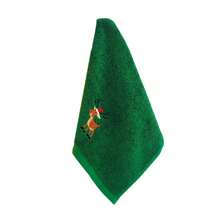 12.6*17.72 Christmas Hand Towels Cute Santa Wreath Embroidery Face Washcloth Soft Absorbent Kitchen Dish Towels