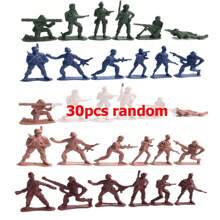 30/48pcs 5cm Mini Soldier Model Color Style Random Ship Military Element Battle Chess Ornaments Creative Desktop Sandbox War Simulation Props - Multicolor - View 12