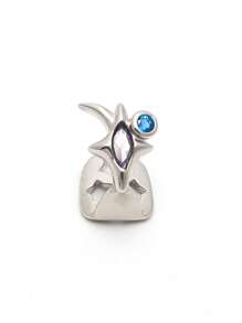 1 件 Hip Hop 性感风格单齿牙套，Hip Hop 锆石形状单齿牙套，紫色和蓝色立方体合成镀金，男女通用时尚 - 彩色 - 查看 8