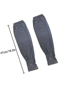 Męskie rękawy z filtrem UV, luźne mankiety bez palców z haftowanymi literami