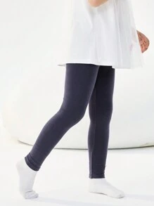 Balabala Girls' Leggings, Young Girl' Casual Pants, Girl Knit Cotton Legging Pants - Navy Blue - View 6