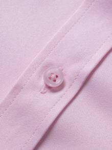 1pc Casual Business Long Sleeve Shirt For Men - Regular Fit, Wrinkle Resistant, Suitable For Business, Commute, Casual, Date, Can Be Given As Gift For Boyfriend/Husband