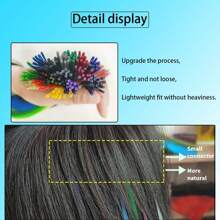 20 hebras de 20 pulgadas de extensiones de cabello sintético multicolor de Kanekalon con punta en I y queratina, para piezas de cabello, Día de San Patricio