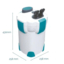 AllPondSolutions All Pond Solutions 1400L/H Aquarium External Filter 1400EF - White - View 2