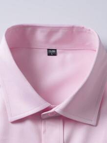 1pc Casual Business Long Sleeve Shirt For Men - Regular Fit, Wrinkle Resistant, Suitable For Business, Commute, Casual, Date, Can Be Given As Gift For Boyfriend/Husband