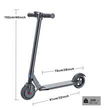 COBIZI E-Scooter Scooter électrique Portée de 25 km Vitesse de 20 km/h Scooter électrique pliable pour adultes Enfants Capacité de charge jusqu'à 100 kg Frein et amortisseur Affichage LED Pneus en caoutchouc solide Vélo électrique