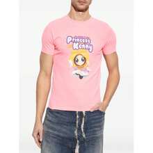 Vetements - Unisex Princess Kenny Fitted T-Shirt - Hot Pink - View 2