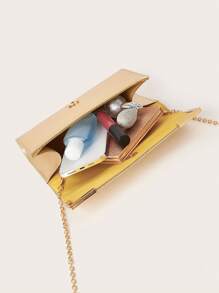 Glitter, Shiny, Luxury, Glamorous, Elegant, Exquisite Large Women Clutch Purse Evening Bag Prom Handbag With Detachable Chain For Wedding Velvet Elegant For Girls, Women, College Students, Rookies & White-Collar Workers For Party, Prom, Wedding, Perfectly Matching With New Years Outfit - Gold - View 7