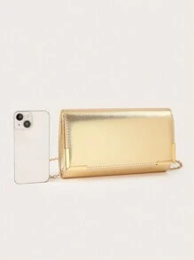 Glitter, Shiny, Luxury, Glamorous, Elegant, Exquisite Large Women Clutch Purse Evening Bag Prom Handbag With Detachable Chain For Wedding Velvet Elegant For Girls, Women, College Students, Rookies & White-Collar Workers For Party, Prom, Wedding, Perfectly Matching With New Years Outfit - Gold - View 6