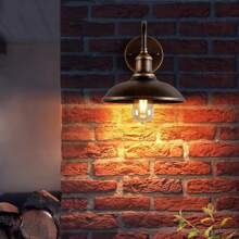 Luces de pared retro para decoración, accesorios de iluminación industrial, lámpara de pared, decoración del hogar, apliques de pared vintage, decoración de lujo para el hogar, lámparas de pared de hierro en negro/óxido/multicolor para dormitorio, mesita de noche, sala de estar, isla de cocina, iluminación interior, habitación de niños
