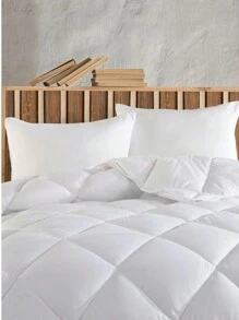 Zeynep Textile | Microfiber Lux Double Quilt With 2 Silicone Pillows | Healthy Sleep Guaranteed | Multiple Sizes - White - View 5