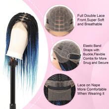 Full Lace Box Braided Wigs For Women 24 Inches Knotless Cornrow Braids Lace Frontal Wig Synthetic Braided Wig Daily Used