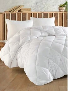 Zeynep Textile | Microfiber Lux Double Quilt With 2 Silicone Pillows | Healthy Sleep Guaranteed | Multiple Sizes - White - View 4