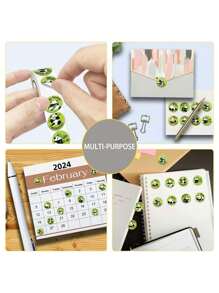 500pcs Cute Panda Paw Stickers, Mini Inspirational Colorful Stickers, 50pcs Cartoon Doodle Reminder Stickers, DIY Labels Decal Stickers For Gift Wrapping, Laptops, IPads, Guitars, Water Bottles, Diaries, Bumpers, Skateboards, Phones