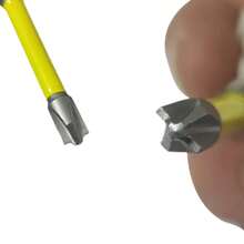 65mm 110mm Magnetic Special Slotted Cross Screwdriver Bit Switch Electrician FPH2 For Socket Switch Hand Tools - Yellow - View 6
