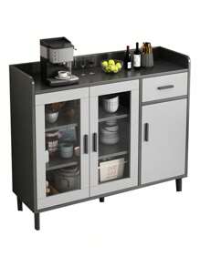 Muebles Archiveros Madera Lockers Tamano Oficio Gris 100cm - Gris - Ver 1