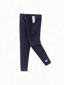Balabala Girls' Leggings, Young Girl' Casual Pants, Girl Knit Cotton Legging Pants - Navy Blue - View 7