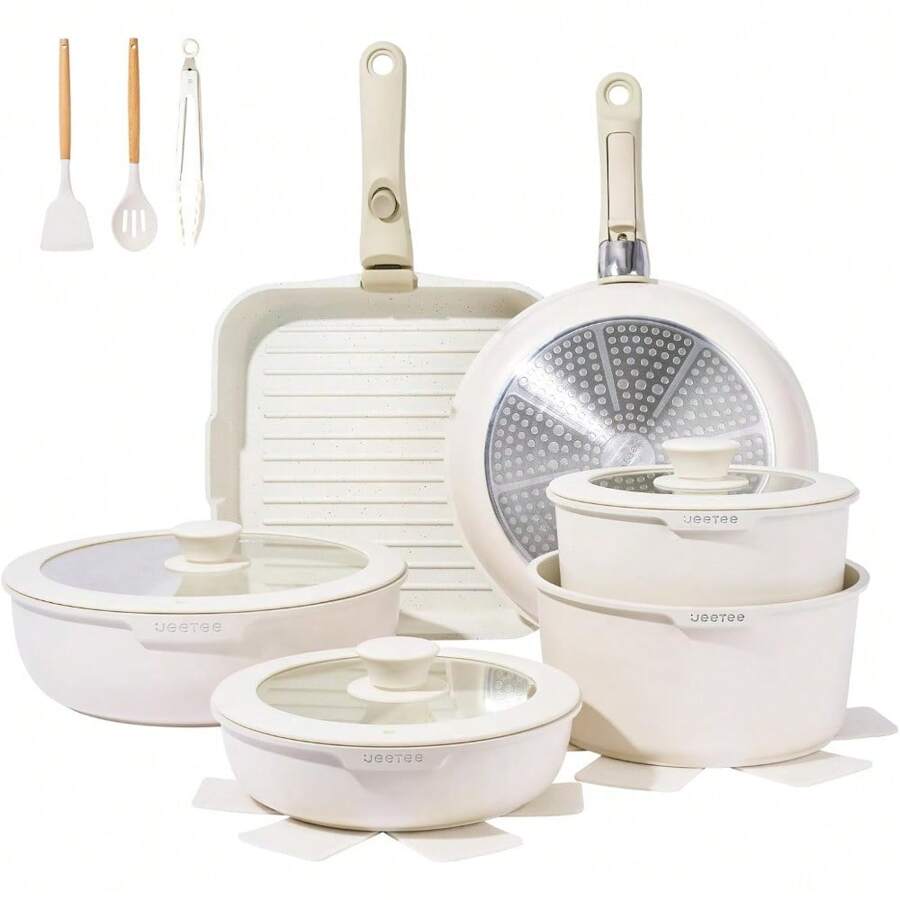 Cookware Sets - 25 pcs Beige - View 1